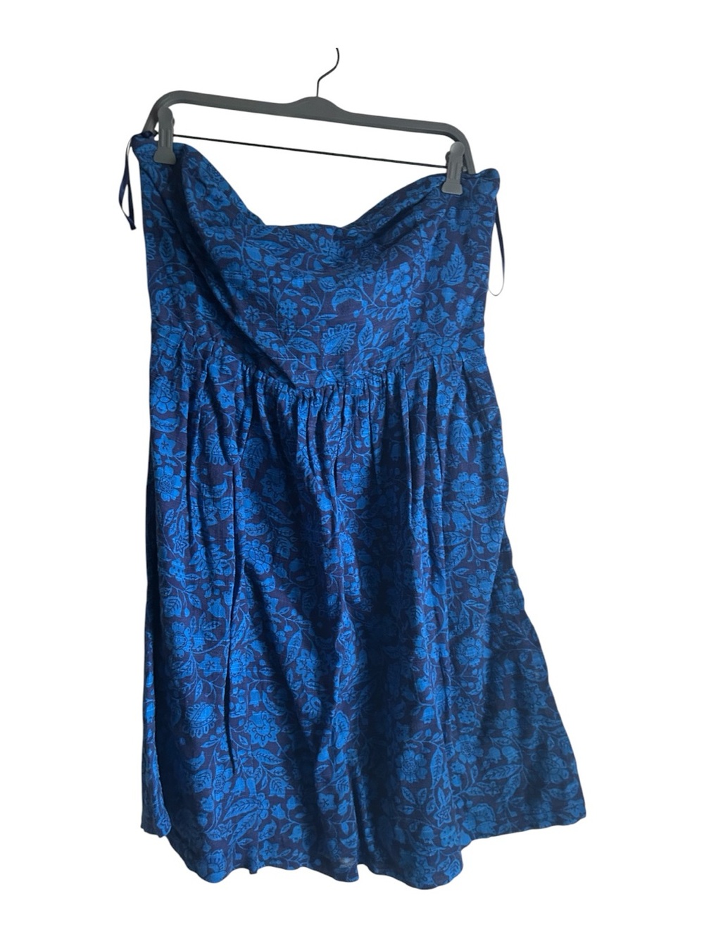 Old Navy Women’s Size 16 Blue Floral Strapless Sundress